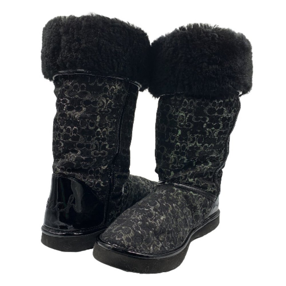 Coach Nikole Optic C Signature Mid-calf Boots